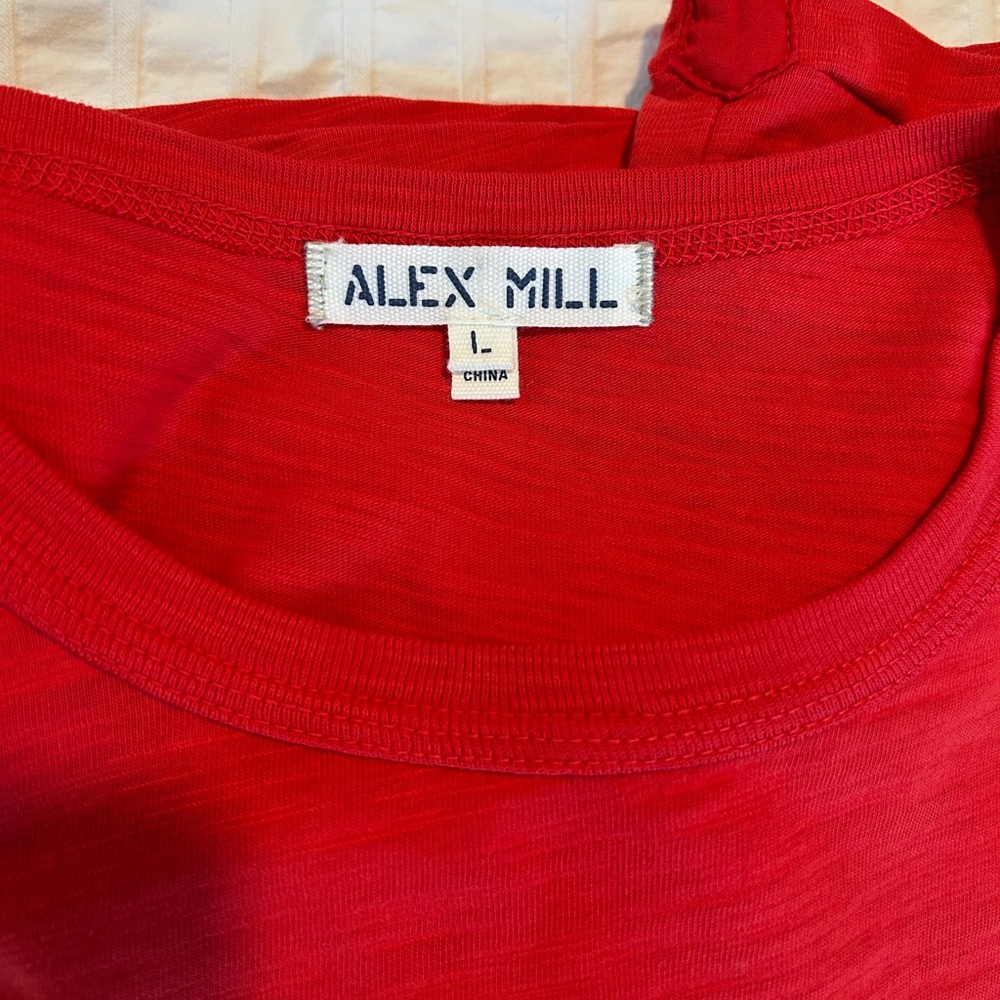 Alex Mill Bright Red Cotton Tee